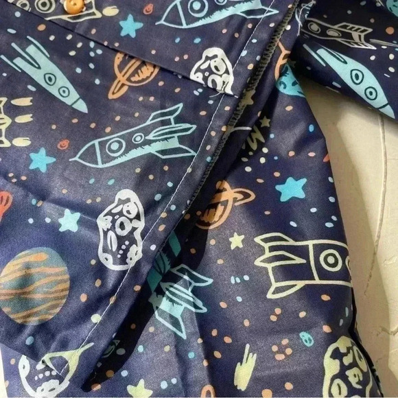 Kids space rocket pajamas unisex NEW without tags - Picture 6 of 9